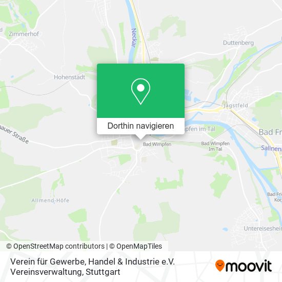 Verein für Gewerbe, Handel & Industrie e.V. Vereinsverwaltung Karte