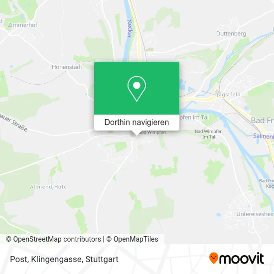 Post, Klingengasse Karte