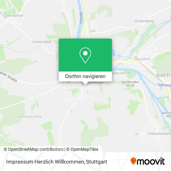 Impressum Herzlich Willkommen Karte