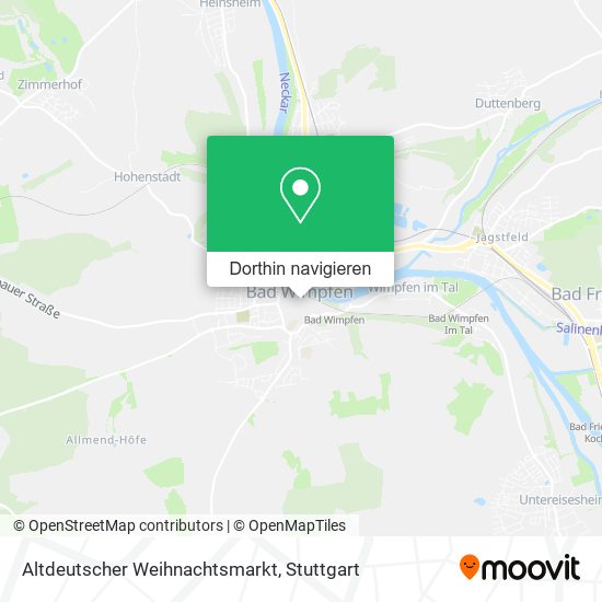 Altdeutscher Weihnachtsmarkt Karte
