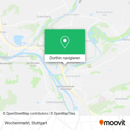Wochenmarkt Karte