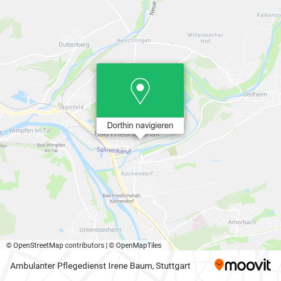 Ambulanter Pflegedienst Irene Baum Karte