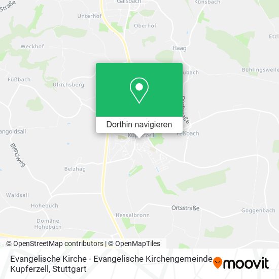 Evangelische Kirche - Evangelische Kirchengemeinde Kupferzell Karte