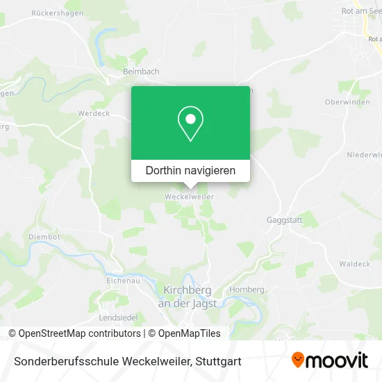 Sonderberufsschule Weckelweiler Karte