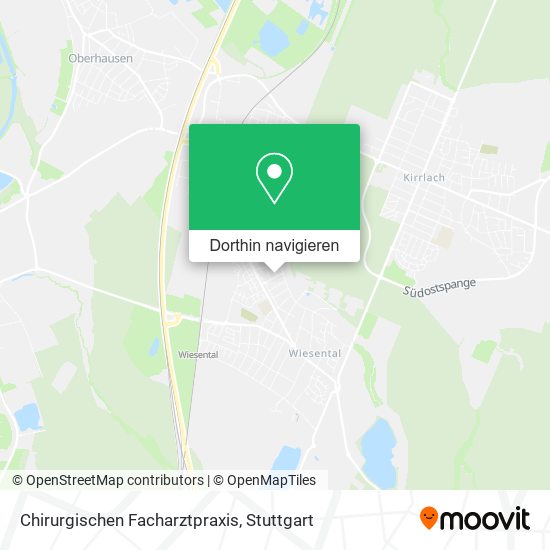Chirurgischen Facharztpraxis Karte