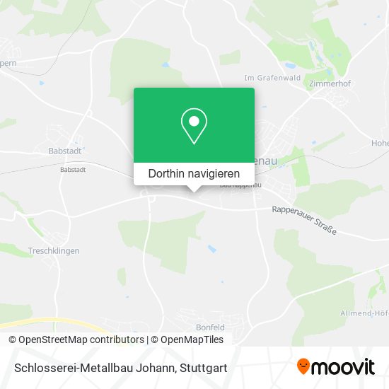 Schlosserei-Metallbau Johann Karte