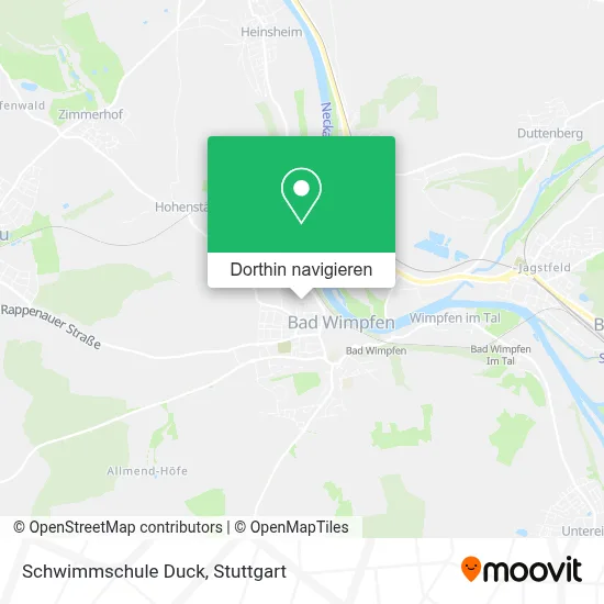 Schwimmschule Duck Karte