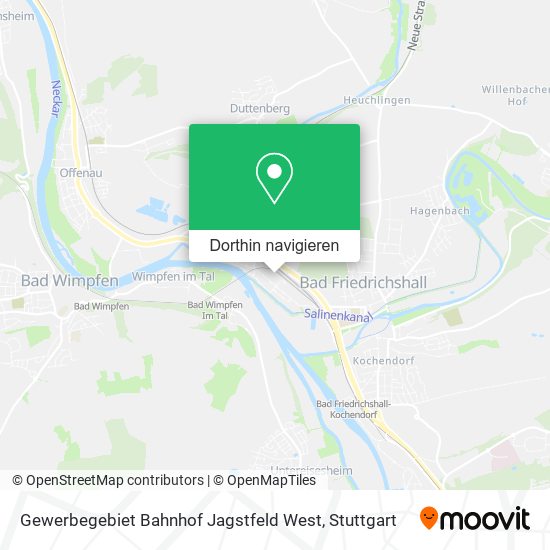 Gewerbegebiet Bahnhof Jagstfeld West Karte