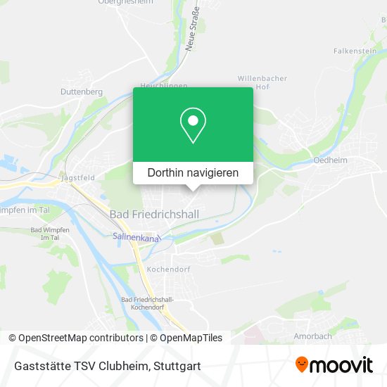 Gaststätte TSV Clubheim Karte