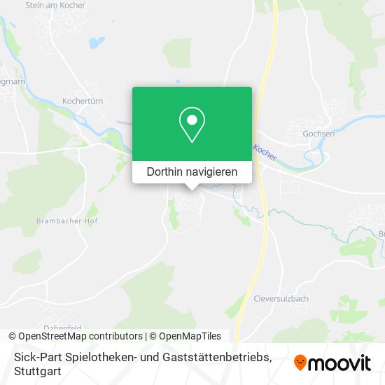 Sick-Part Spielotheken- und Gaststättenbetriebs Karte