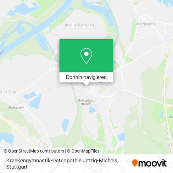 Krankengymnastik-Osteopathie Jetzig-Michels Karte