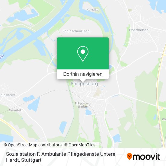 Sozialstation F. Ambulante Pflegedienste Untere Hardt Karte