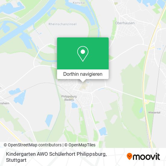 Kindergarten AWO Schülerhort Philippsburg Karte