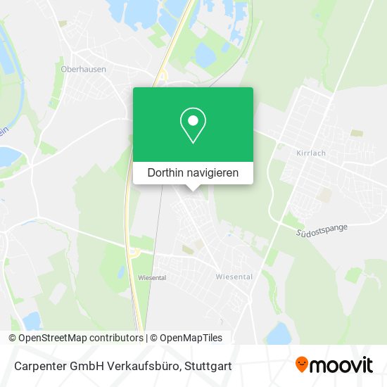 Carpenter GmbH Verkaufsbüro Karte