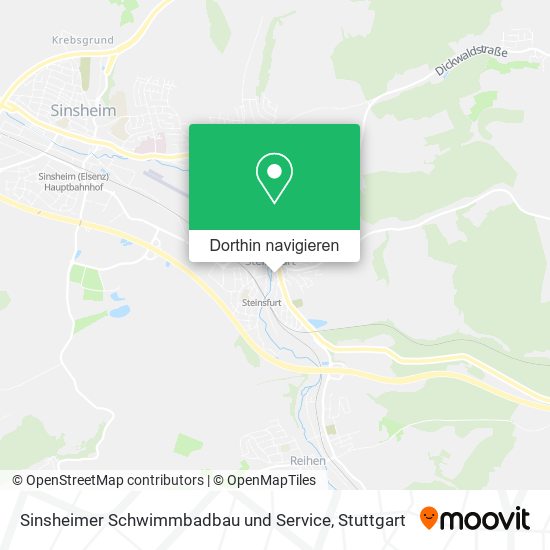 Sinsheimer Schwimmbadbau und Service Karte