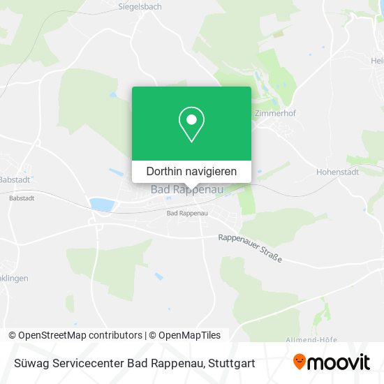 Süwag Servicecenter Bad Rappenau Karte