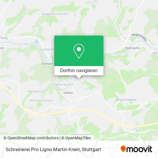Schreinerei Pro Ligno Martin Knerr Karte