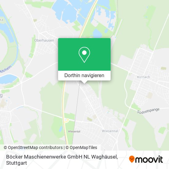 Böcker Maschienenwerke GmbH NL Waghäusel Karte