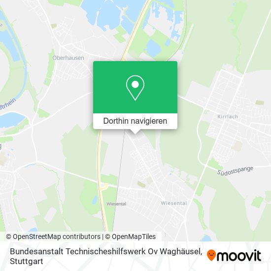 Bundesanstalt Technischeshilfswerk Ov Waghäusel Karte
