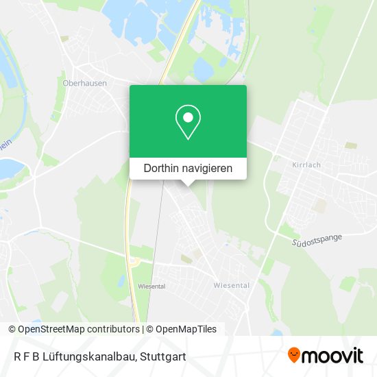 R F B Lüftungskanalbau Karte