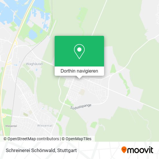 Schreinerei Schönwald Karte