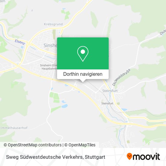 Sweg Südwestdeutsche Verkehrs Karte