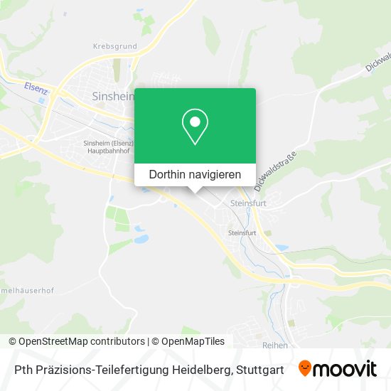Pth Präzisions-Teilefertigung Heidelberg Karte