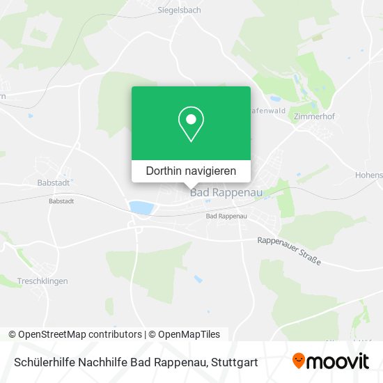 Schülerhilfe Nachhilfe Bad Rappenau Karte