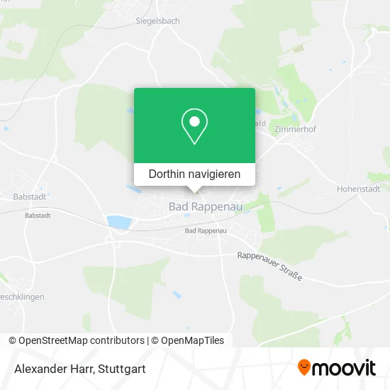 Alexander Harr Karte