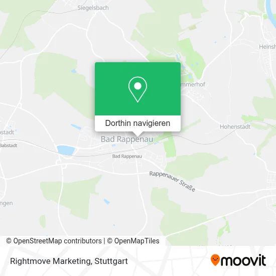 Rightmove Marketing Karte