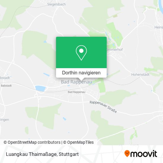 Luangkau Thaimaßage Karte