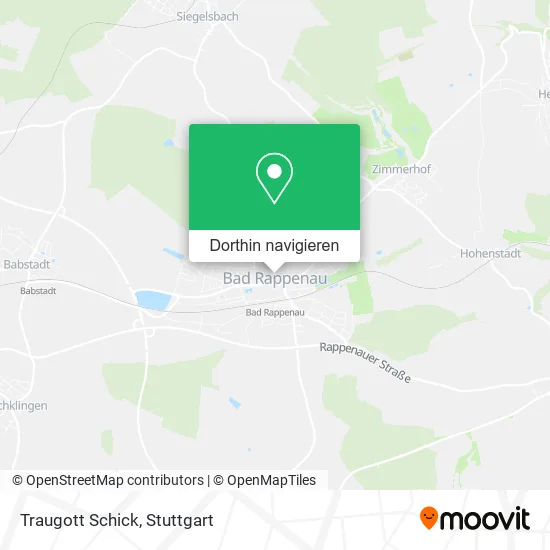 Traugott Schick Karte