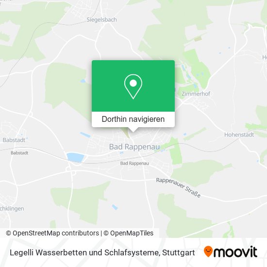 Legelli Wasserbetten und Schlafsysteme Karte