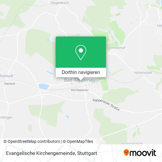 Evangelische Kirchengemeinde Karte