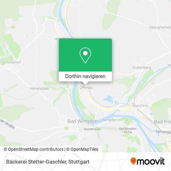 Bäckerei Stetter-Gaschler Karte