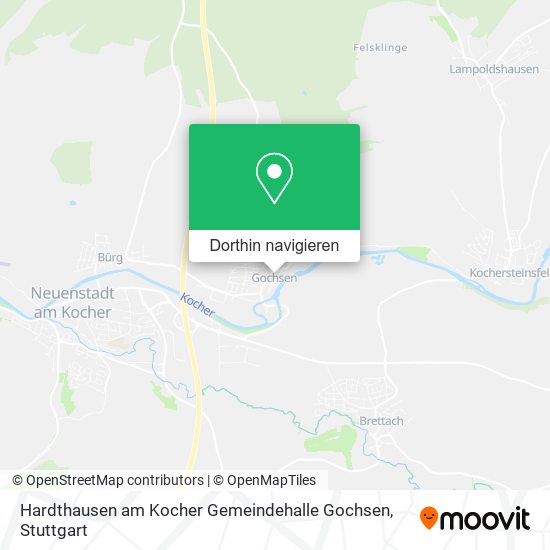 Hardthausen am Kocher Gemeindehalle Gochsen Karte
