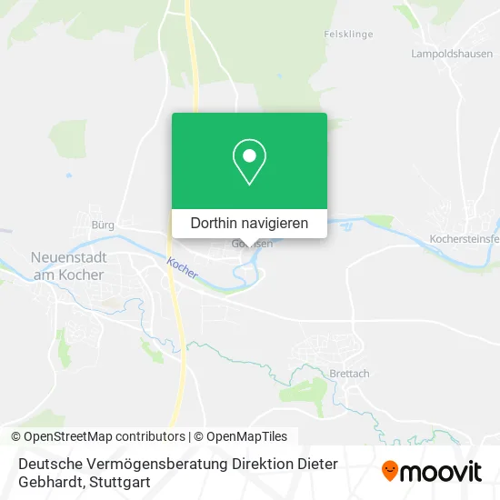 Deutsche Vermögensberatung Direktion Dieter Gebhardt Karte