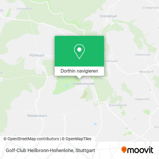 Golf-Club Heilbronn-Hohenlohe Karte