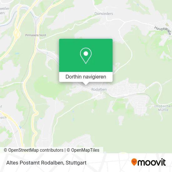 Altes Postamt Rodalben Karte