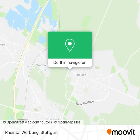 Rheintal Werbung Karte