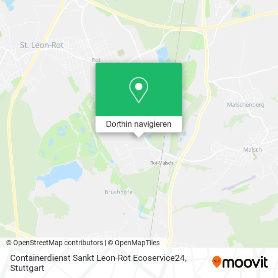 Containerdienst Sankt Leon-Rot Ecoservice24 Karte