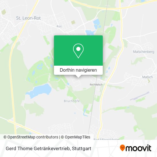 Gerd Thome Getränkevertrieb Karte