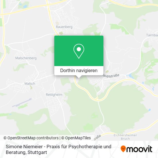 Simone Niemeier - Praxis für Psychotherapie und Beratung Karte