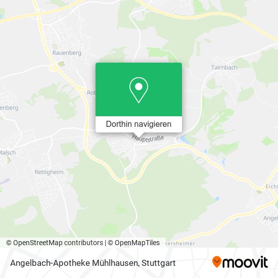 Angelbach-Apotheke Mühlhausen Karte