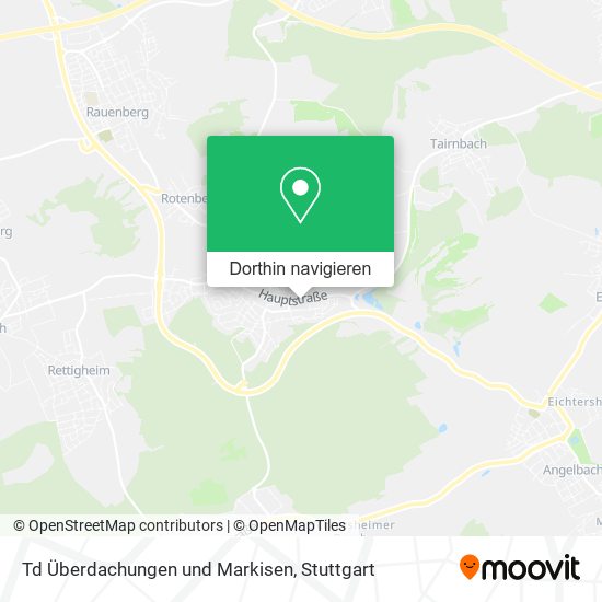 Td Überdachungen und Markisen Karte