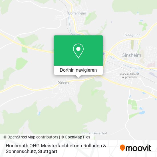 Hochmuth OHG Meisterfachbetrieb Rolladen & Sonnenschutz Karte