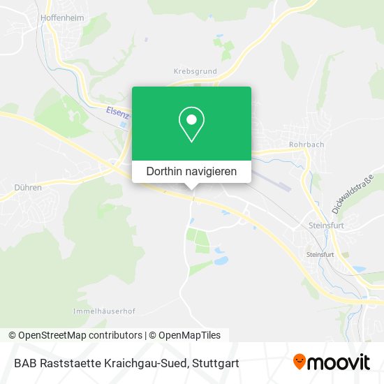 BAB Raststaette Kraichgau-Sued Karte