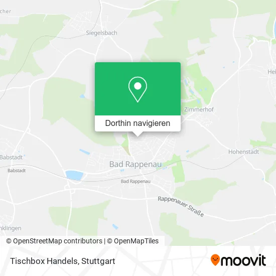 Tischbox Handels Karte