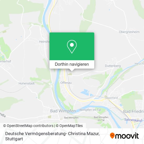 Deutsche Vermögensberatung- Christina Mazur Karte