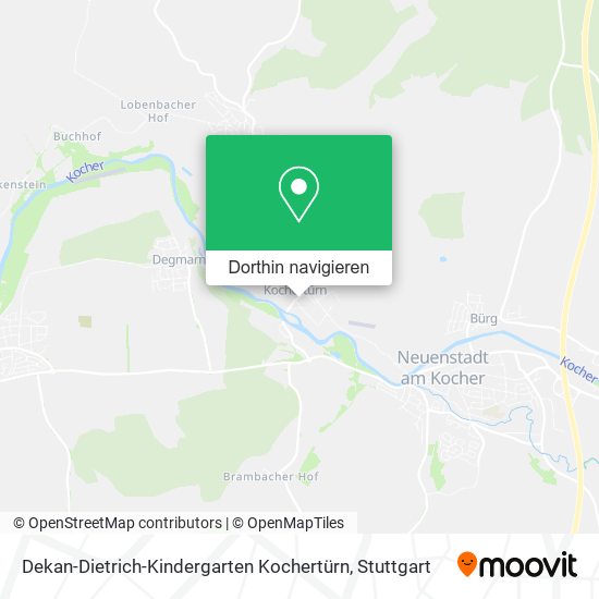 Dekan-Dietrich-Kindergarten Kochertürn Karte